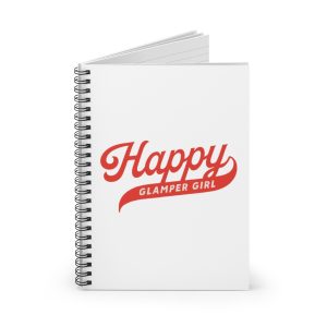 Happy Glamper Spiral Notebook – Ruled Line