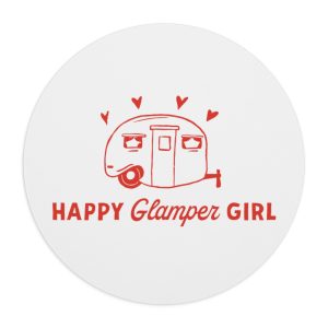 Happy Hearts Camper Mouse Pad